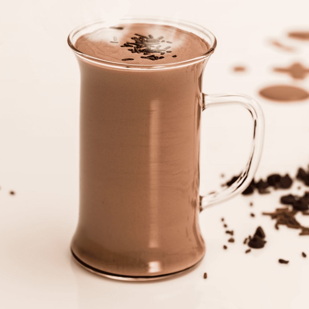 eiwitrijke chocolademelk