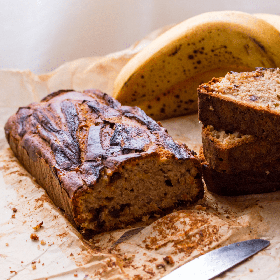 Eiwitrijk bananen brood insta