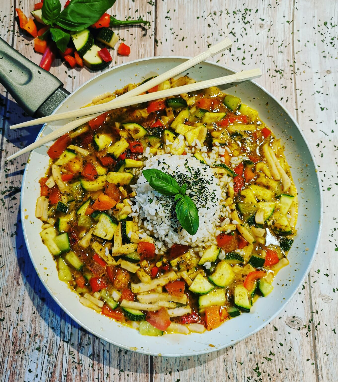 Thaise curry met volle melkpoeder