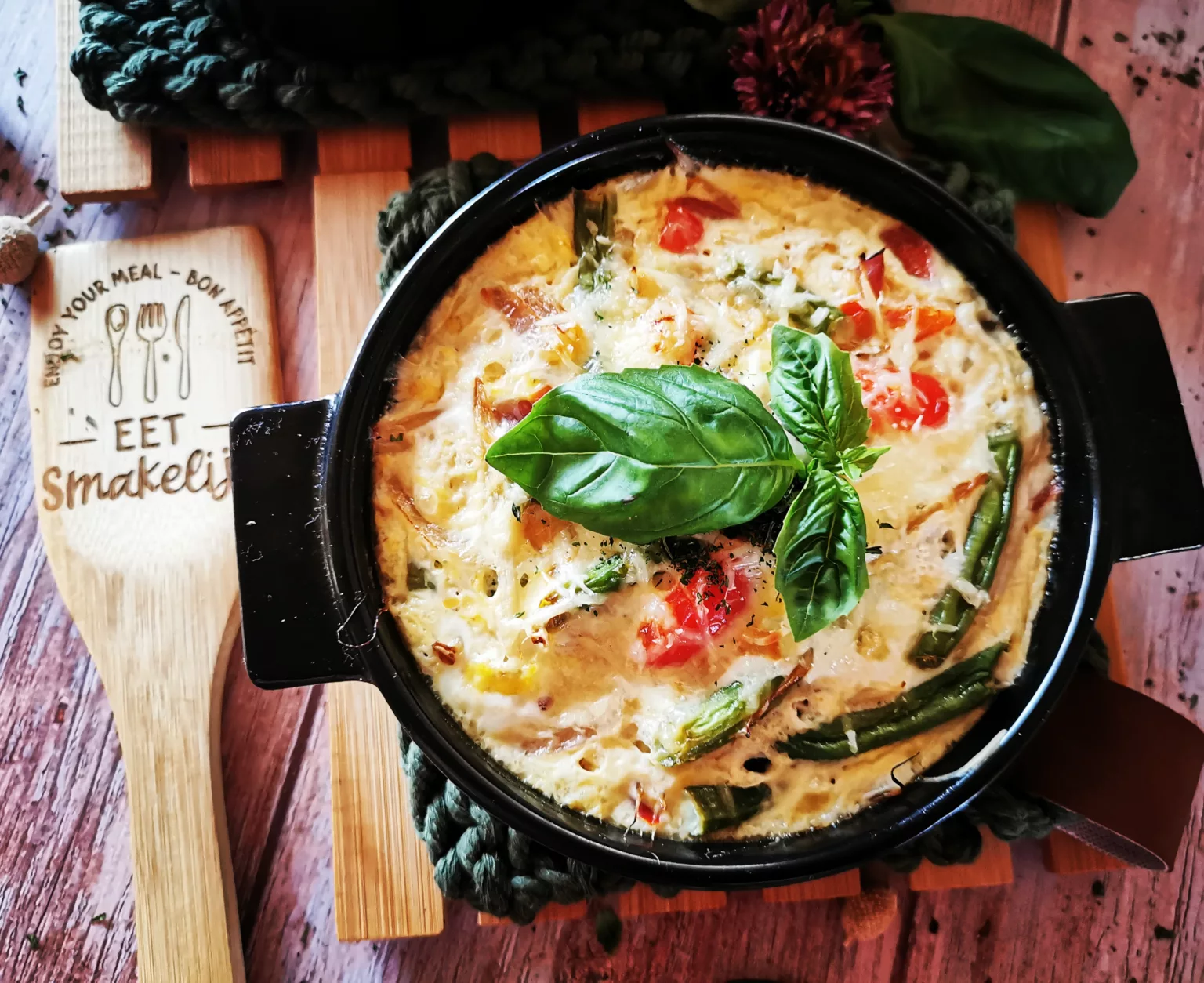 Recept Frittata met wokgroenten
